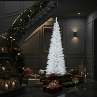 Slender White Christmas Tree 6ft – Immaculate Silhouette Collection