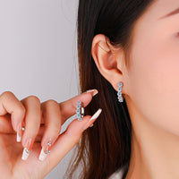 S925 Sterling Silver Moissanite Earrings – Timeless Luxury