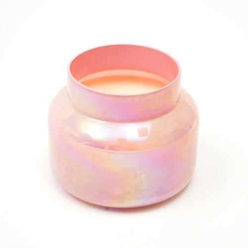 Scented Wax Candle Jar - Pink Luster