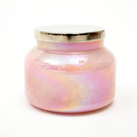 Scented Wax Candle Jar - Pink Luster