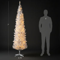 Sapin de Noël Silhouette Pencil – Design Élancé Premium avec Illumination LED