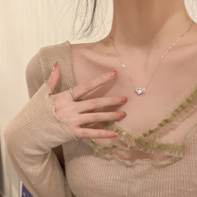 Collier Cœur en Argent Sterling 925 – Angel Heart Necklace