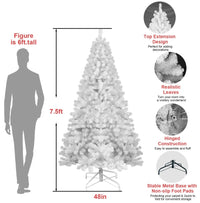 White Christmas Tree – Clean Winter Glow (Multiple Heights)