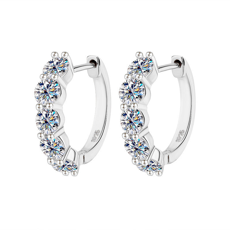 S925 Sterling Silver Moissanite Earrings – Luxe Intemporel