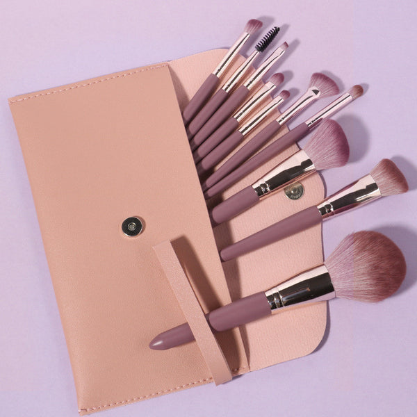 Wooden Brush Set – 14 pieces Pro Complexion &amp; Eyes