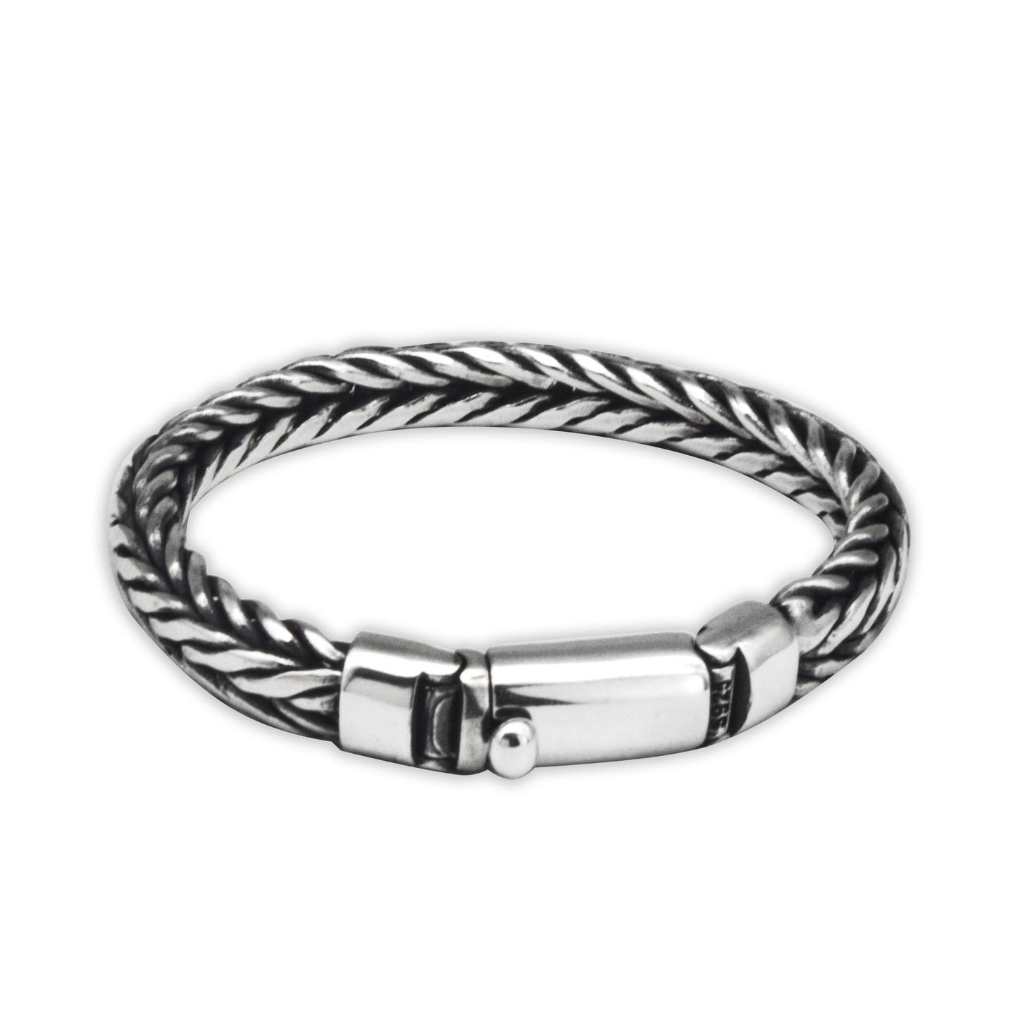 Bracelet Homme « Keel » en Argent 925 – Tressage Artisanal